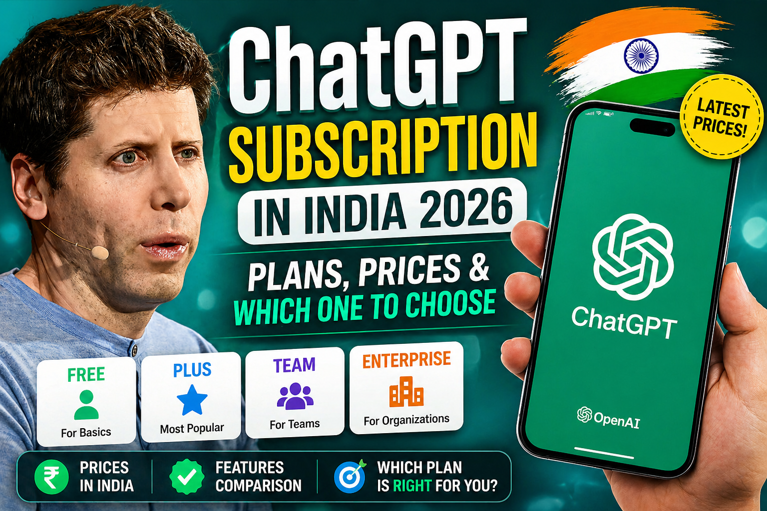 ChatGPT Subscription in India 2026: Plans, Prices & Which One to Choose