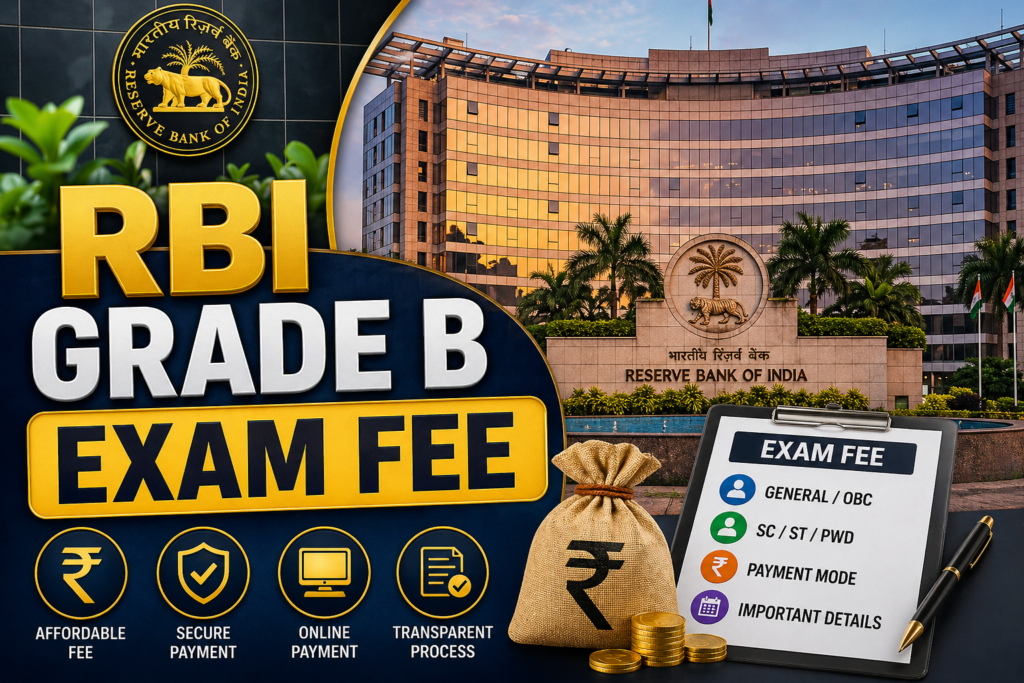 RBI Grade B Exam Fee